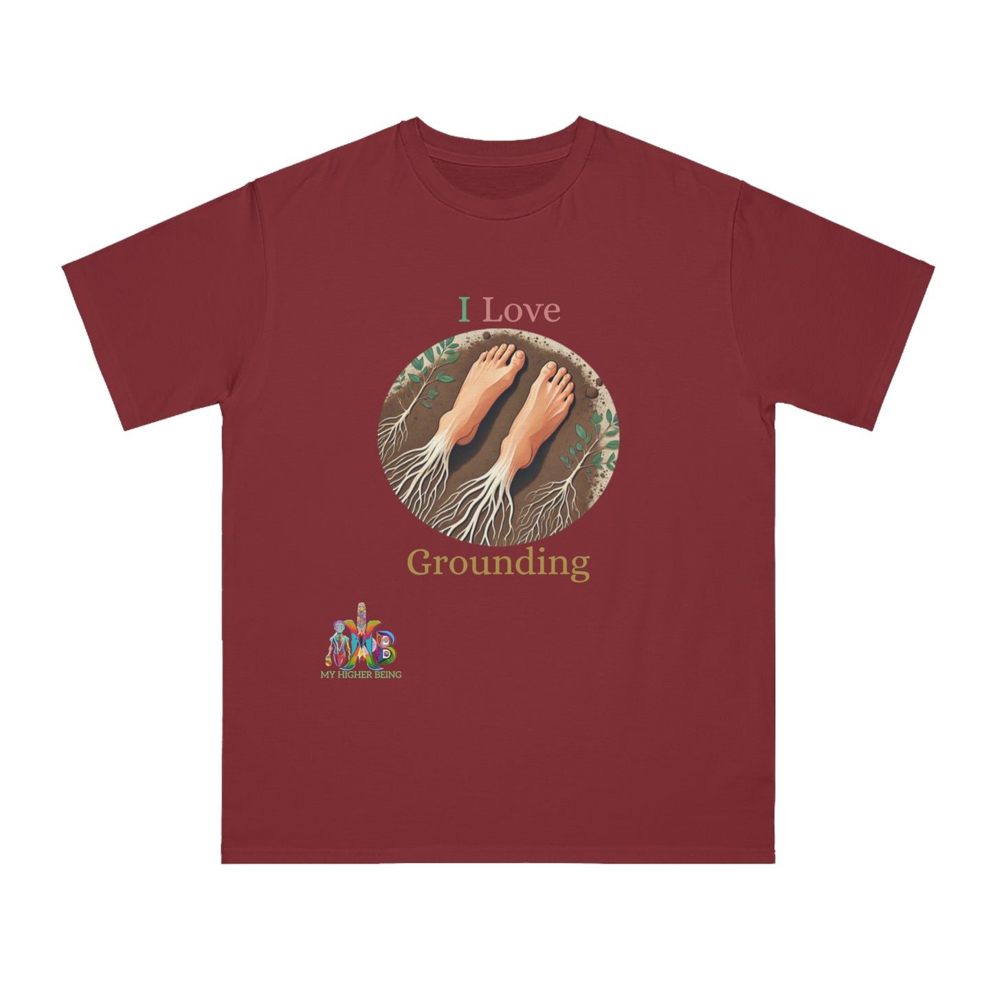 'I Love Grounding'_100% Organic Cotton T-Shirt