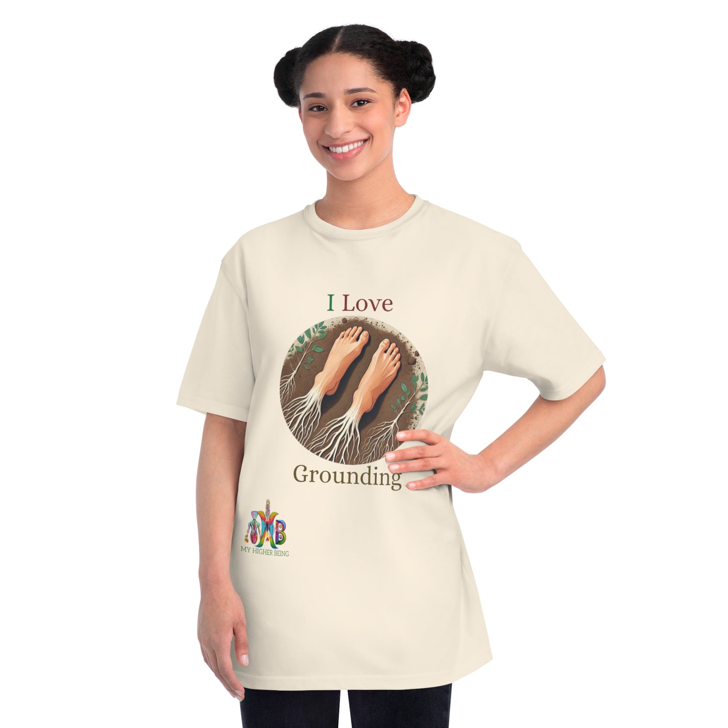 'I Love Grounding'_100% Organic Cotton T-Shirt