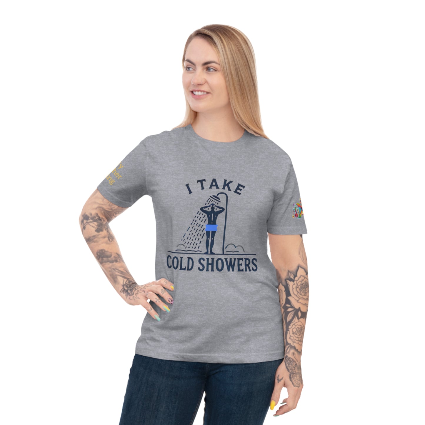 'I Take Cold Showers' (MHB EDITION)_100% Organic Cotton Unisex T-Shirt