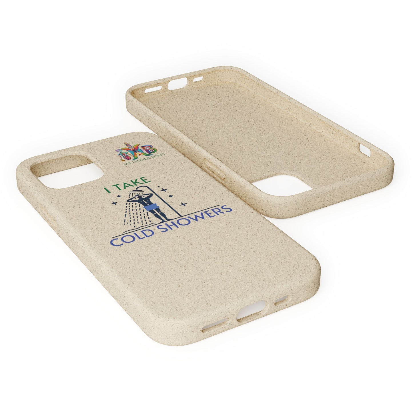 'I Take Cold Showers'_Plastic Free Biodegradable Phone Case