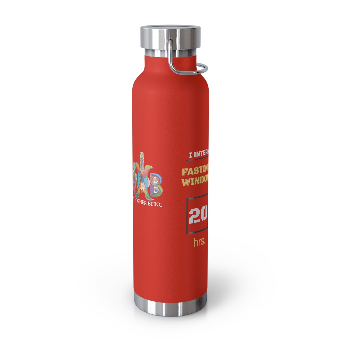'I Intermittent Fast_20-4'_Copper Vacuum Insulated Bottle, 22oz