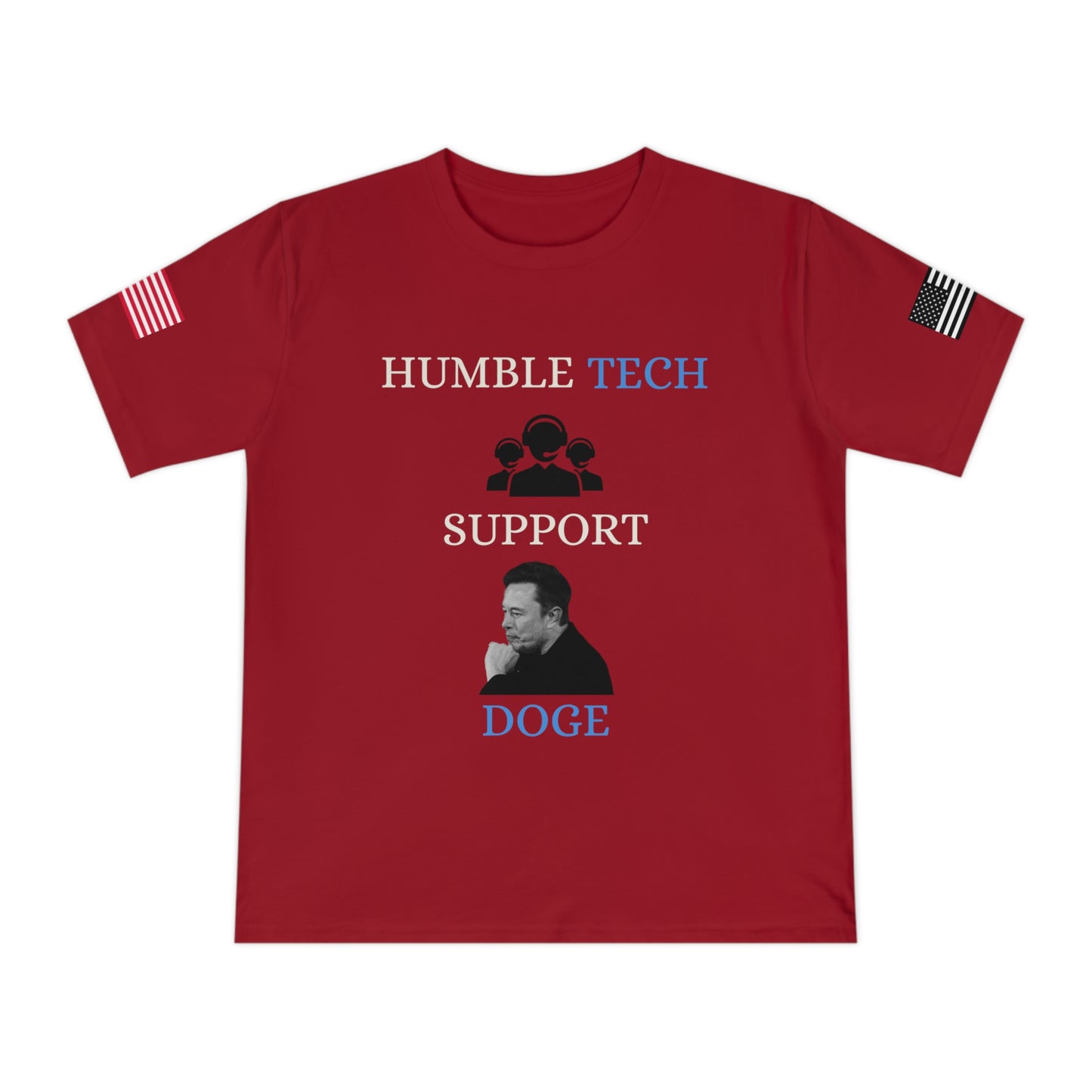 Elon Musk’s ‘Humble Tech Support’ DOGE Initiative Tee _100% Organic Cotton