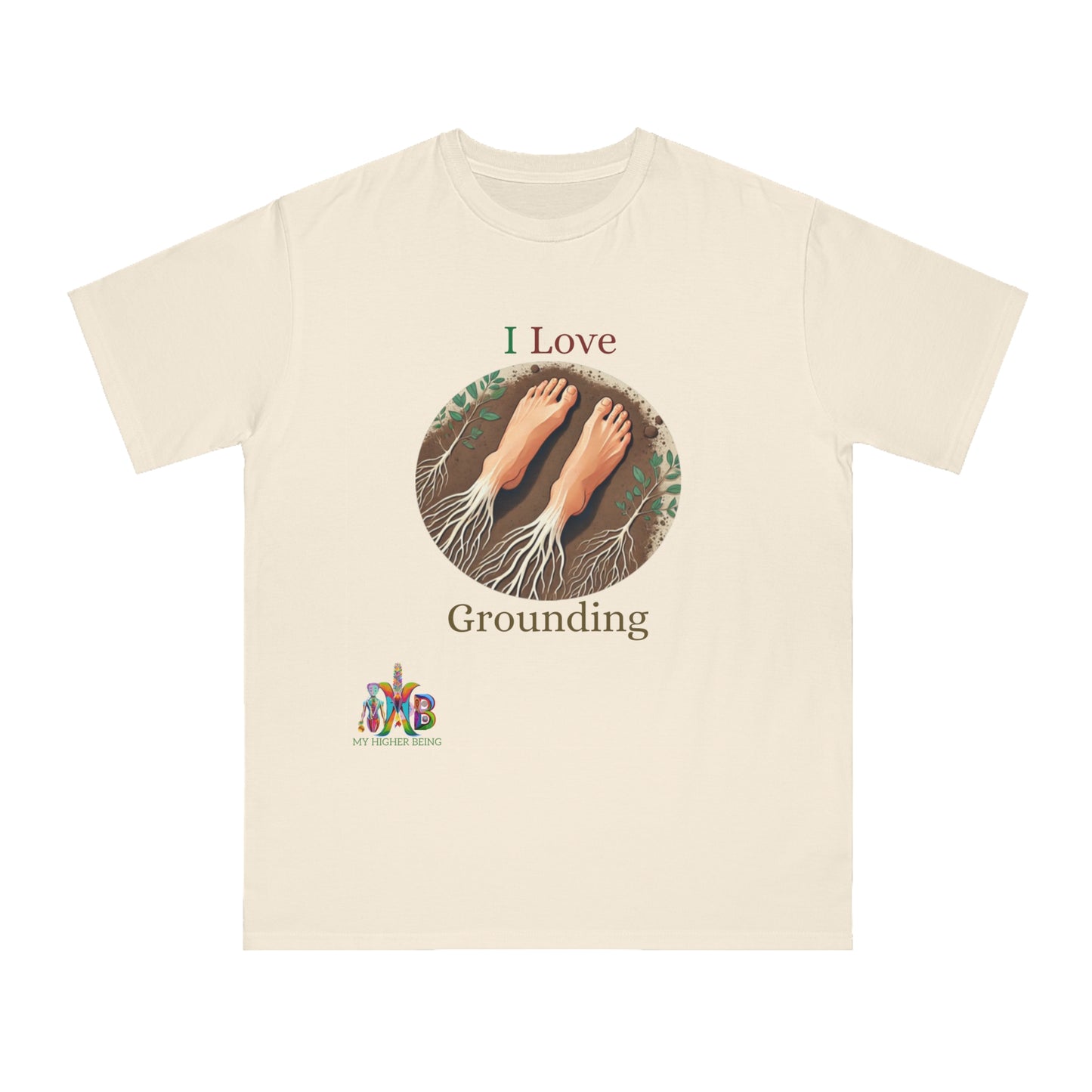 'I Love Grounding'_100% Organic Cotton T-Shirt