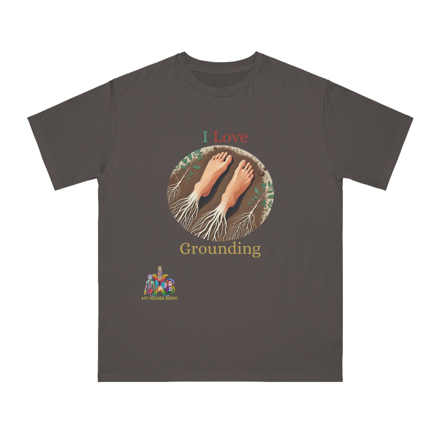 'I Love Grounding'_100% Organic Cotton T-Shirt
