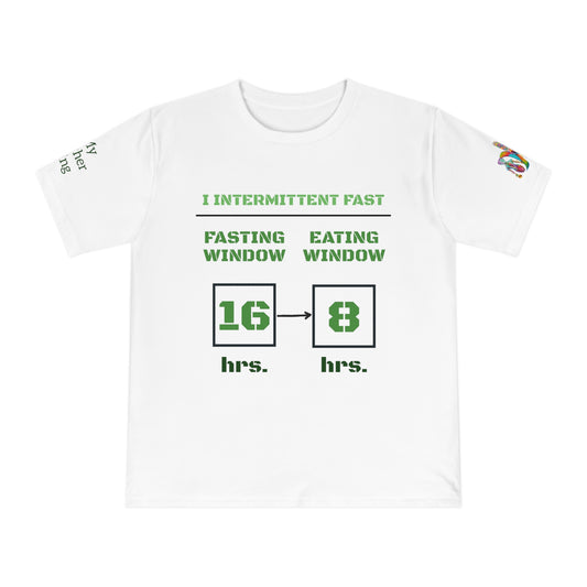 'I Intermittent Fast_16-8' (MHB EDITION)_100% Organic Cotton Unisex T-Shirt