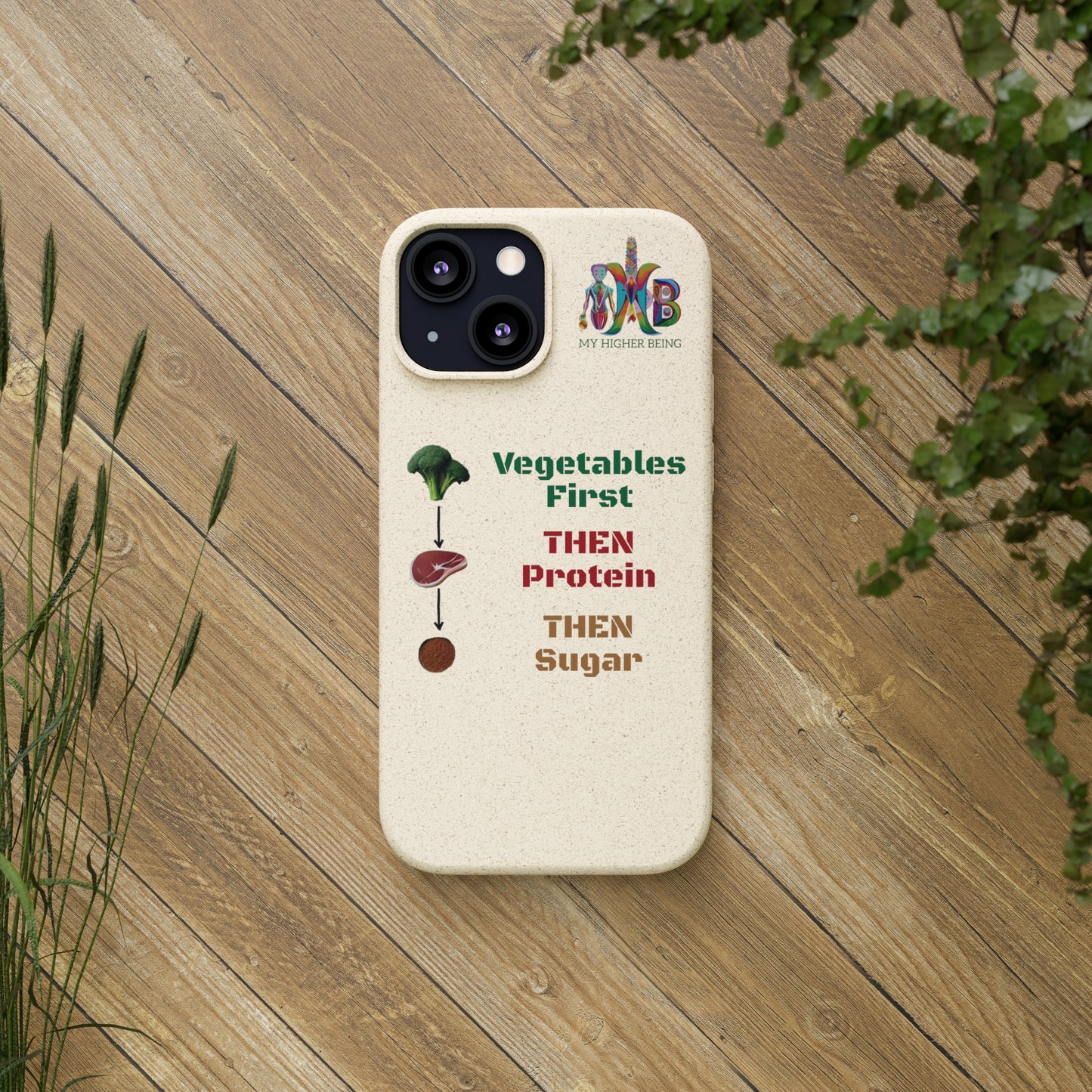 'Vegetables First'_Plastic Free Biodegradable Phone Case