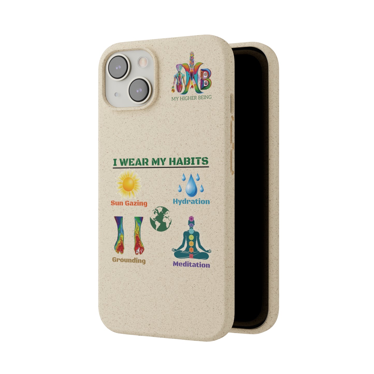 'I Wear My Habits'_Plastic Free Biodegradable Phone Case