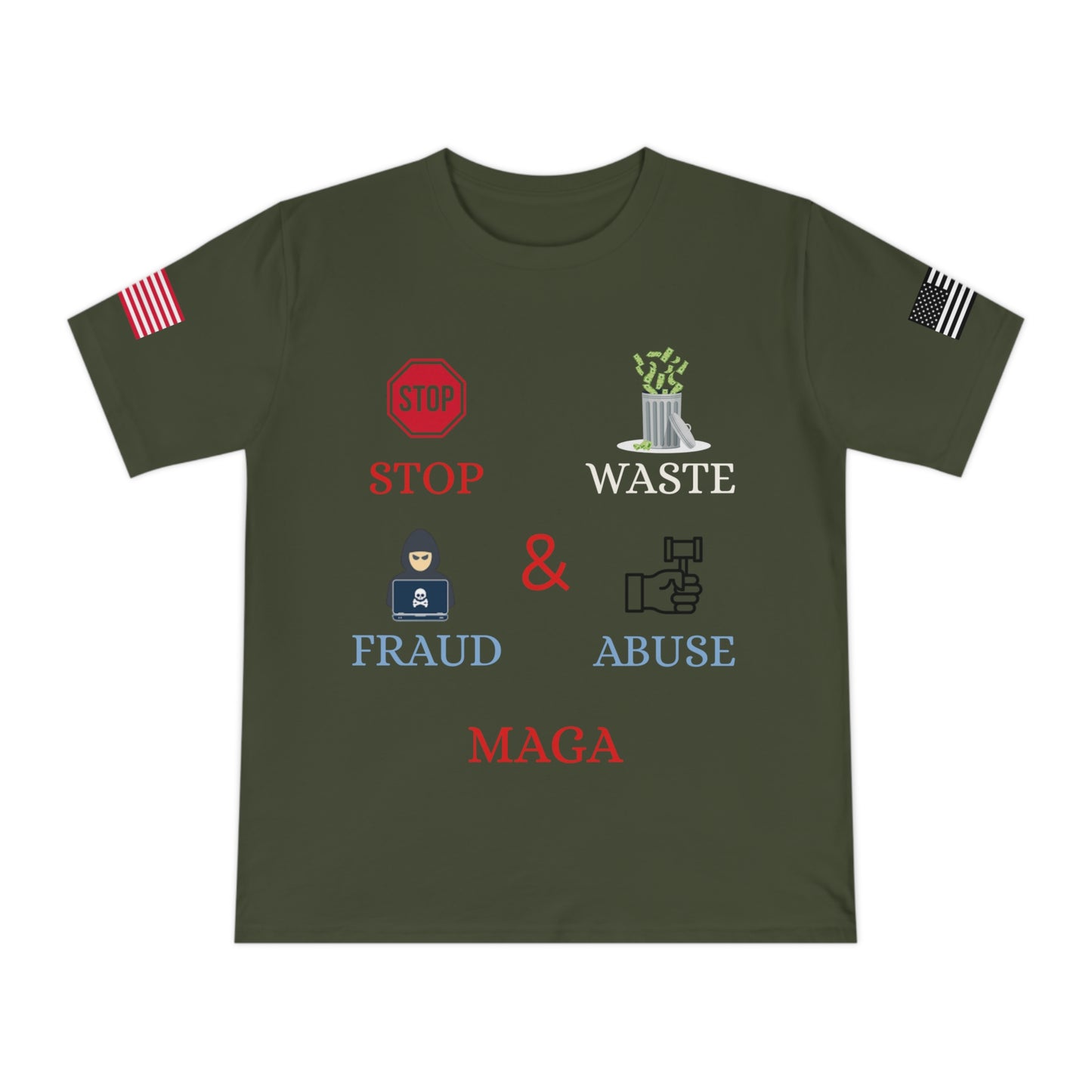 MAGA Integrity Tee: Stand Against Waste, Fraud, and Abuse _100% Organic Cotton