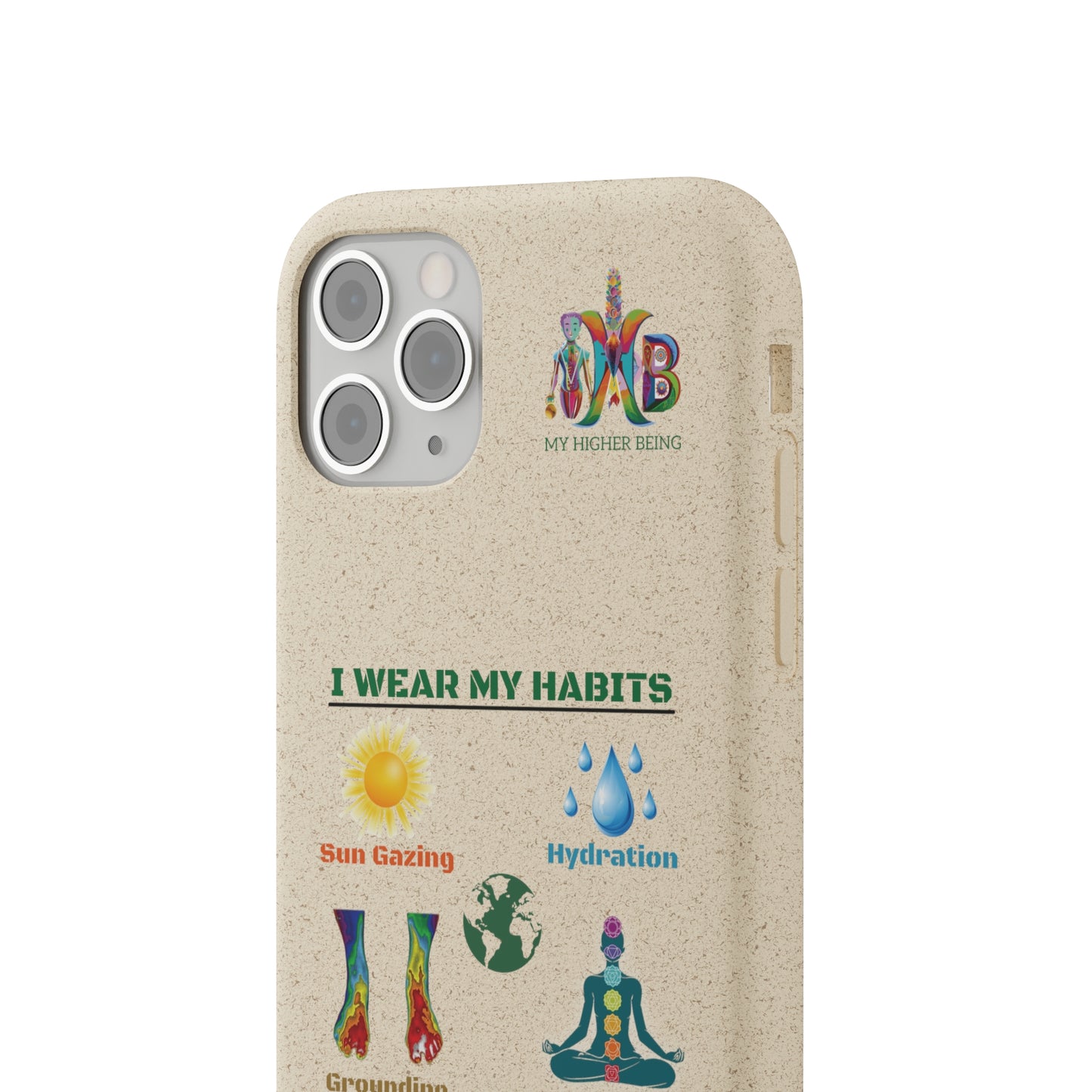 'I Wear My Habits'_Plastic Free Biodegradable Phone Case