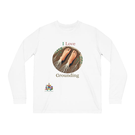 'I Love Grounding'_100% Organic Cotton Long Sleeve Tee