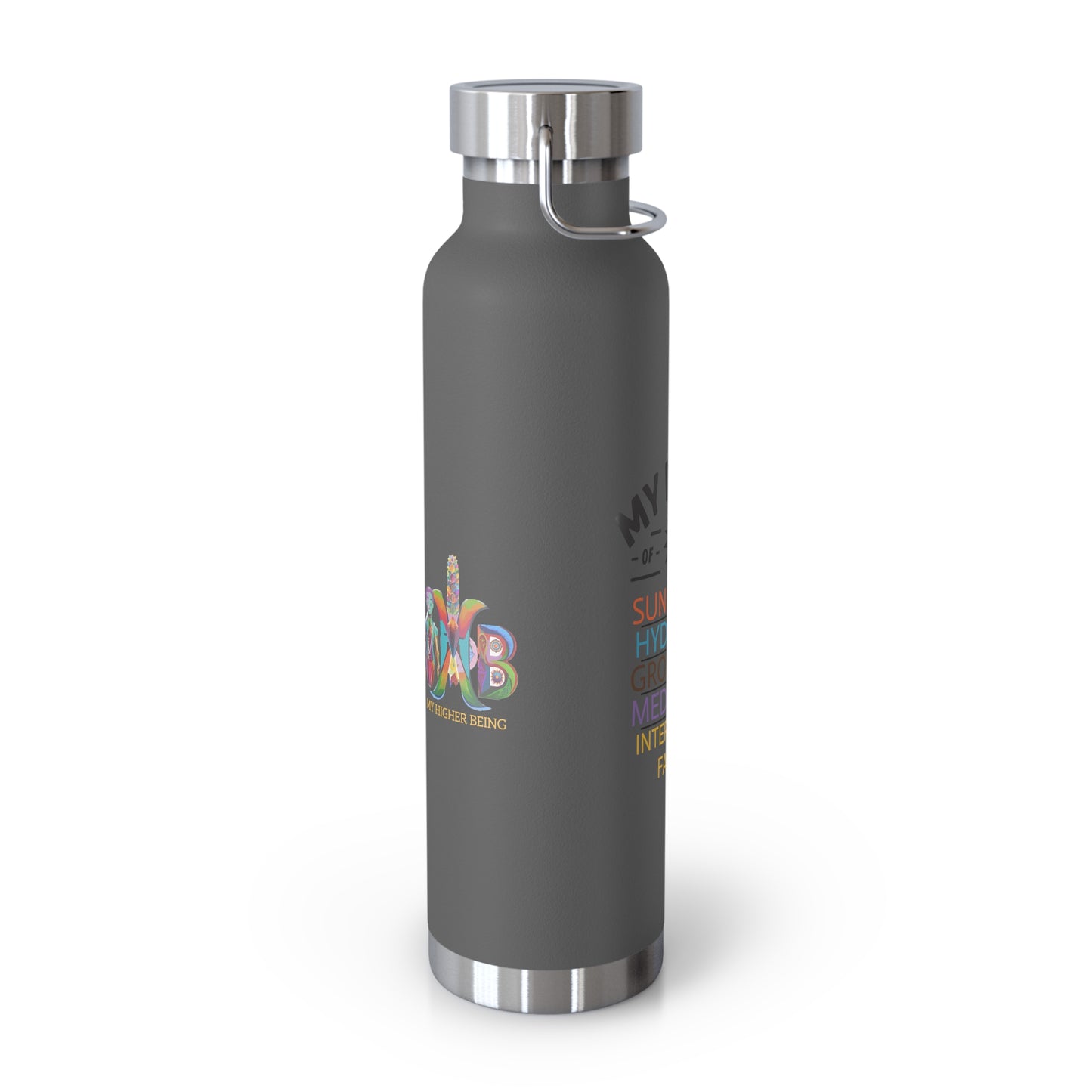 'My Drugs of Choice'_Copper Vacuum Insulated Bottle, 22oz