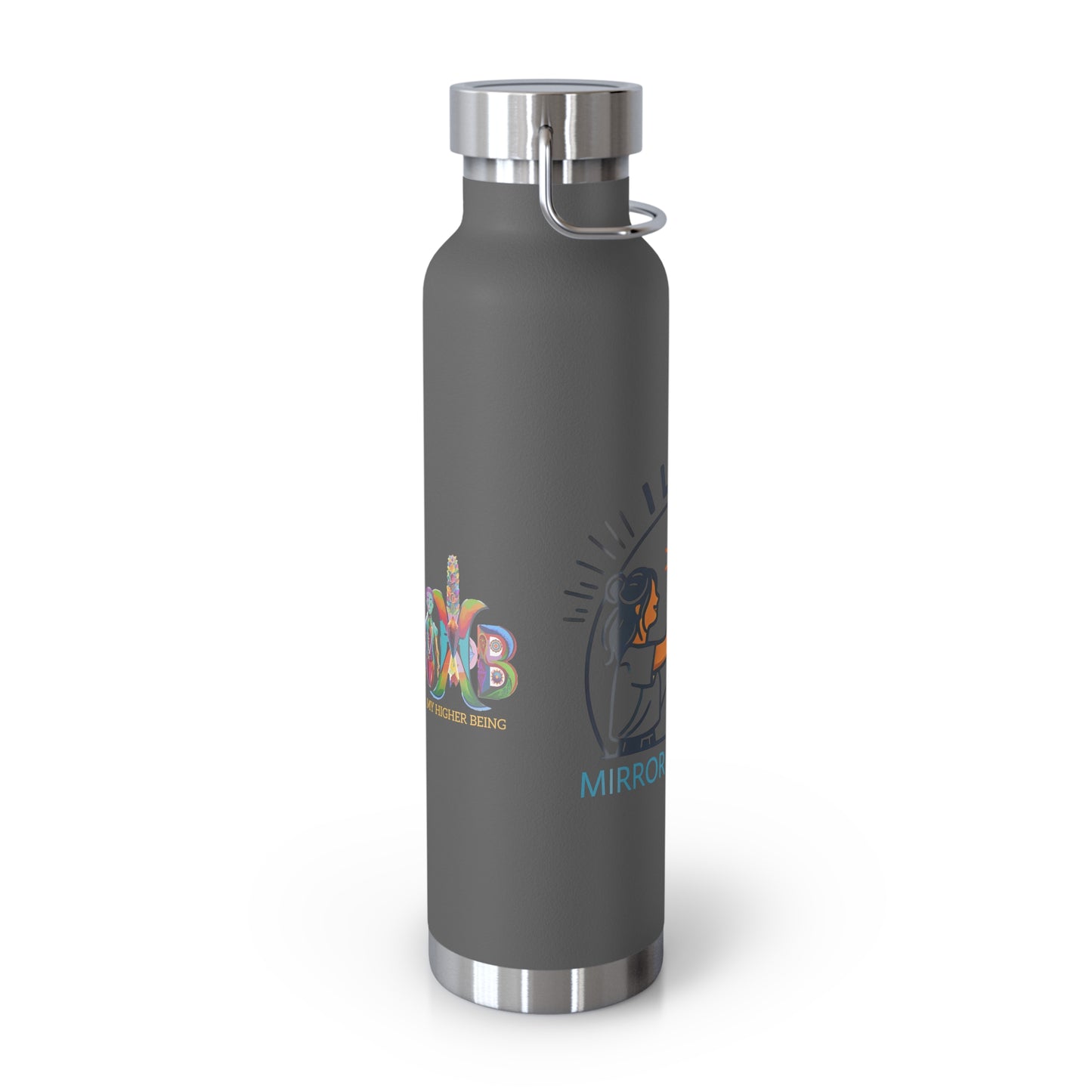 'I Love Mirror High-Fives'_Copper Vacuum Insulated Bottle, 22oz