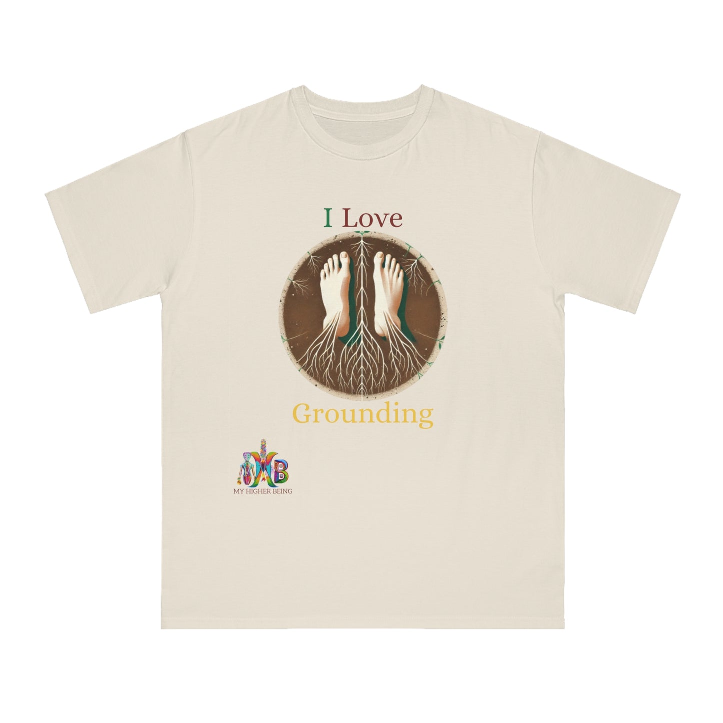 'I Love Grounding'_100% Organic Cotton T-Shirt