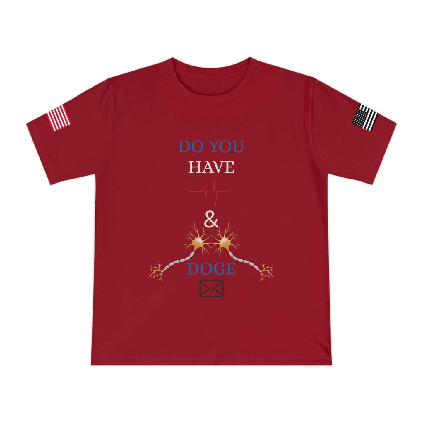 Heartbeat & Neurons Tee: Musk & DOGE’s Wake-Up Call _100% Organic Cotton