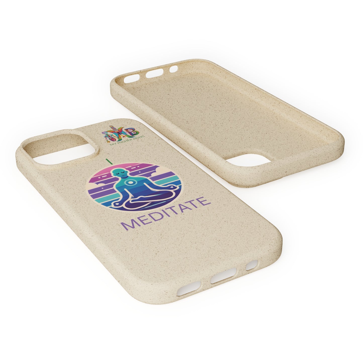 'I Meditate'_Plastic Free Biodegradable Phone Case