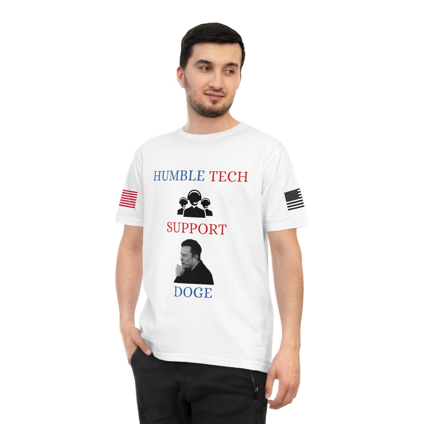 Elon Musk’s ‘Humble Tech Support’ DOGE Initiative Tee _100% Organic Cotton