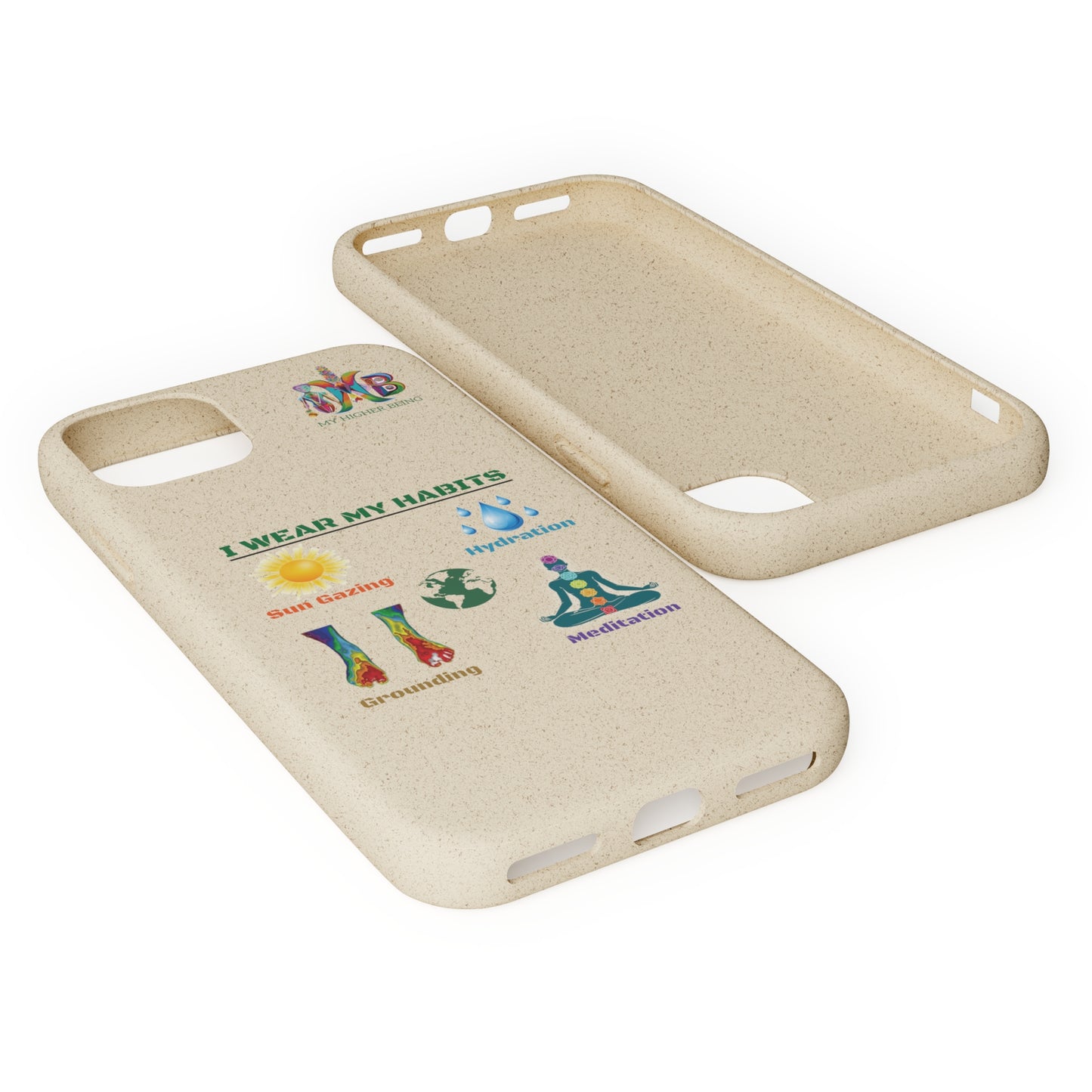 'I Wear My Habits'_Plastic Free Biodegradable Phone Case