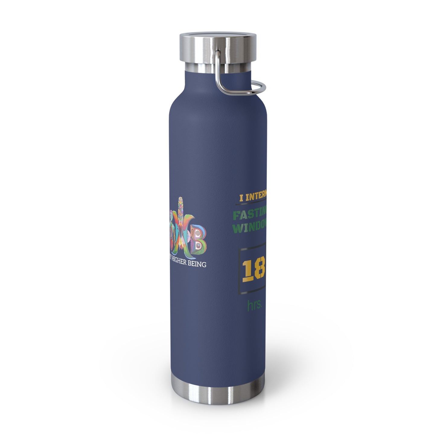 'I Intermittent Fast_18-6'_Copper Vacuum Insulated Bottle, 22oz