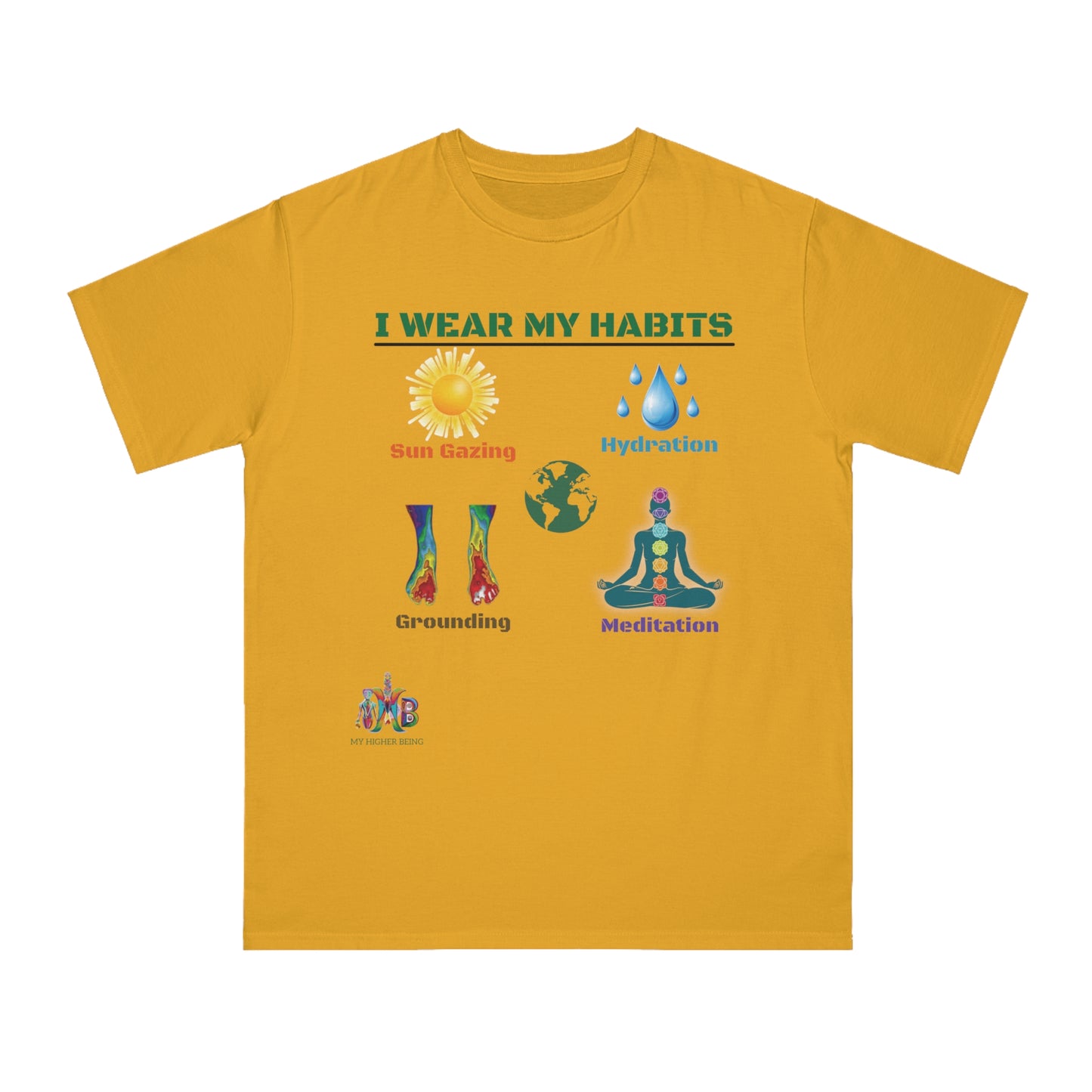 'I Wear My Habits'_100% Organic Cotton T-Shirt