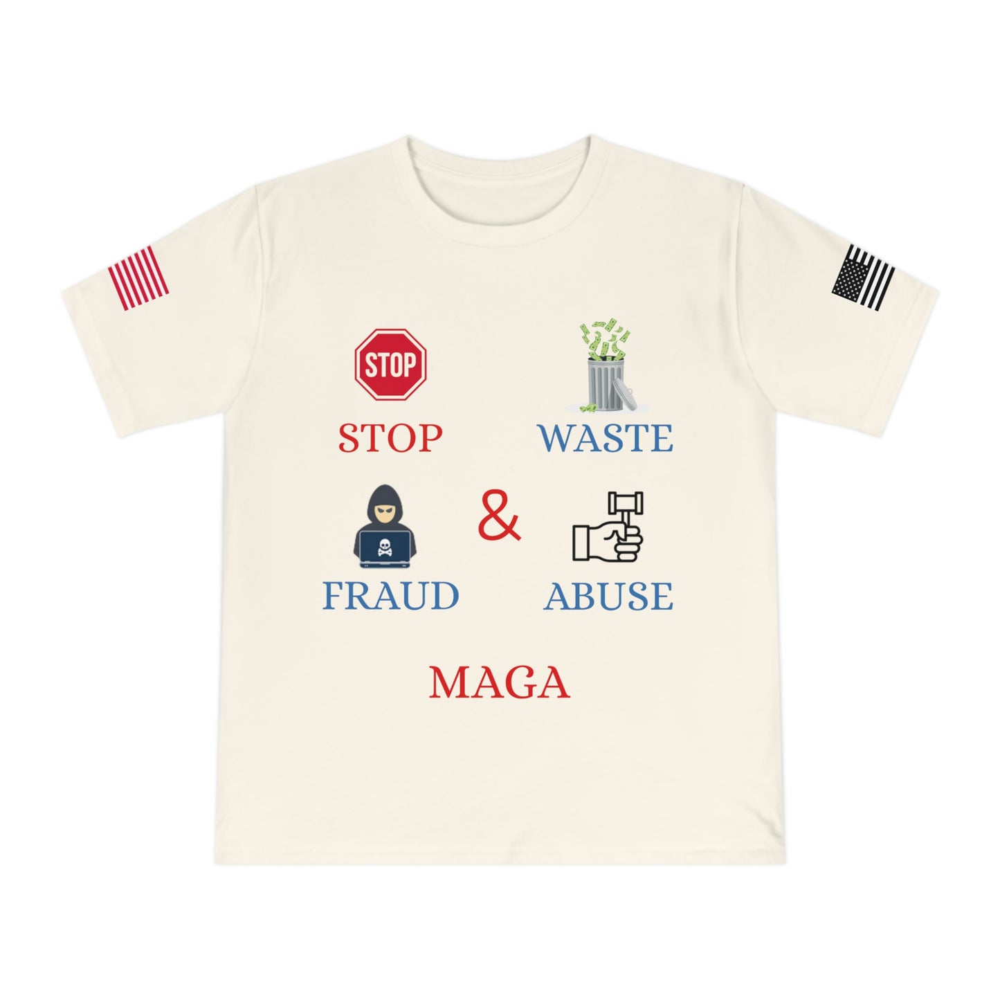 MAGA Integrity Tee: Stand Against Waste, Fraud, and Abuse _100% Organic Cotton