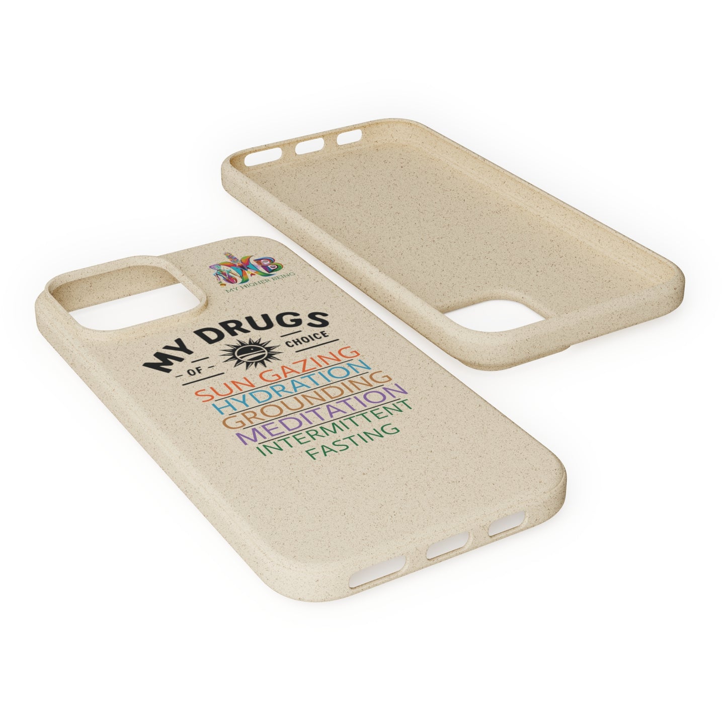 'My Drugs of Choice'_Plastic Free Biodegradable Phone Case