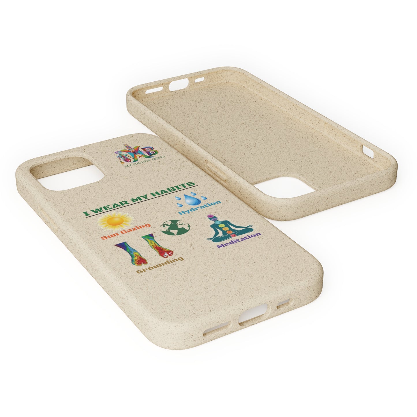 'I Wear My Habits'_Plastic Free Biodegradable Phone Case