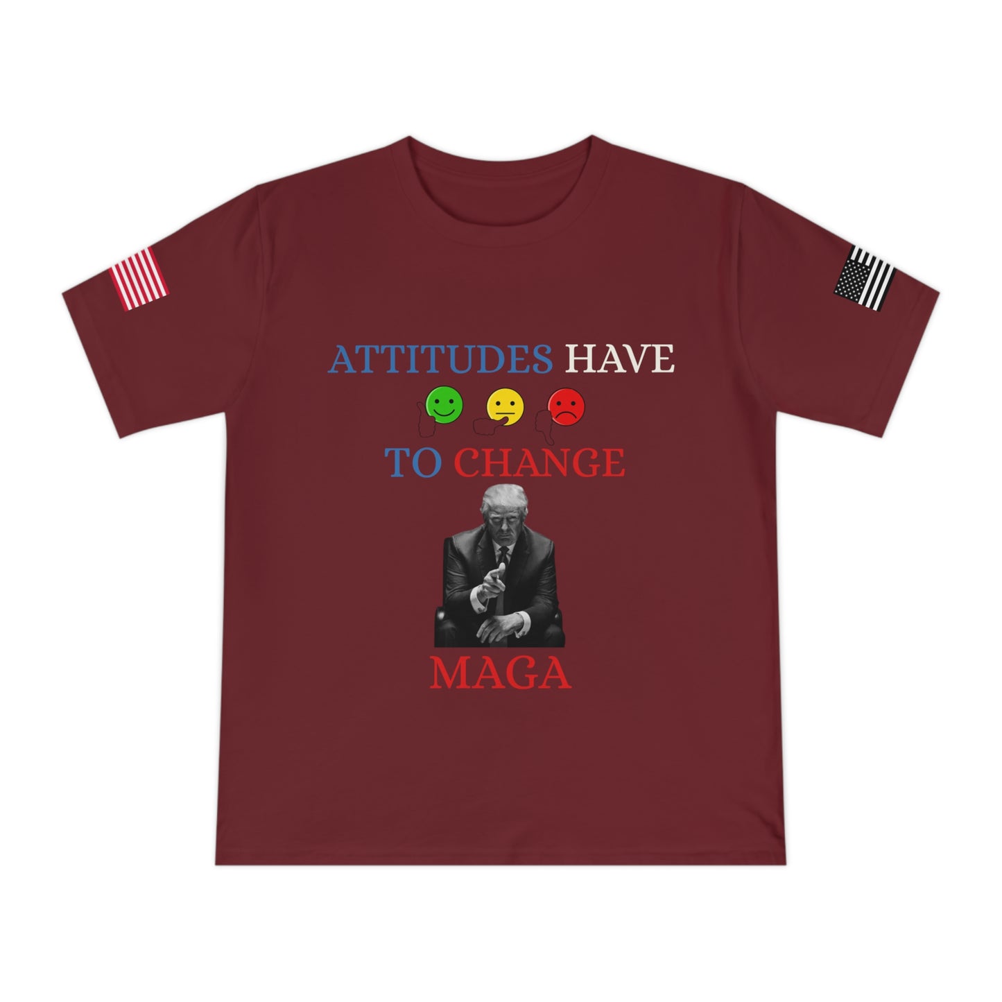 Trump’s Call for Change Tee: Advocating New Attitudes for Peace _100% Organic Cotton