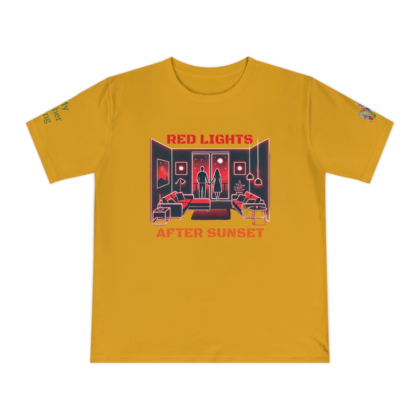 'Red Lights After Sunset' (MHB EDITION)_100% Organic Cotton T-Shirt