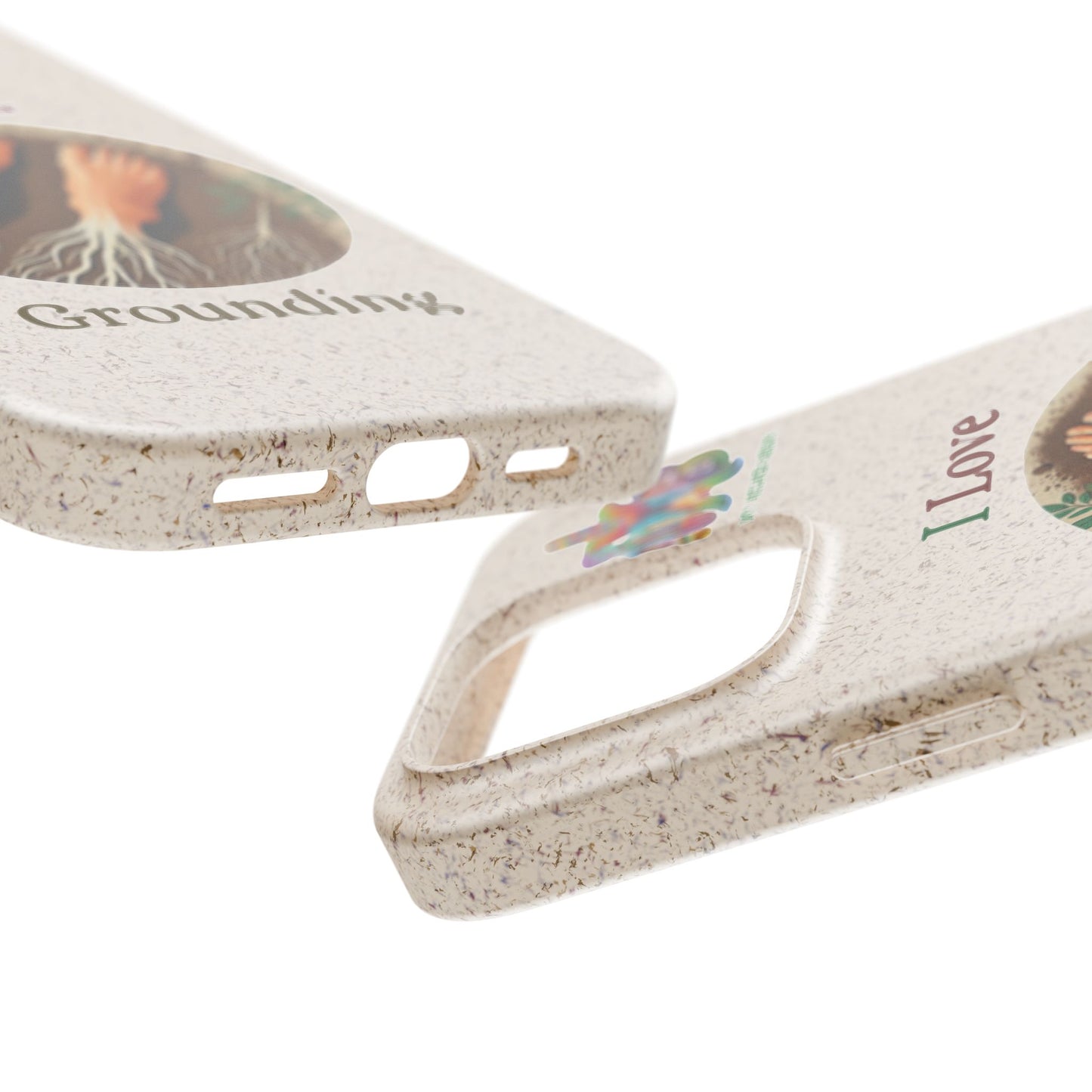 'I Love Grounding'_Plastic Free Biodegradable Phone Case