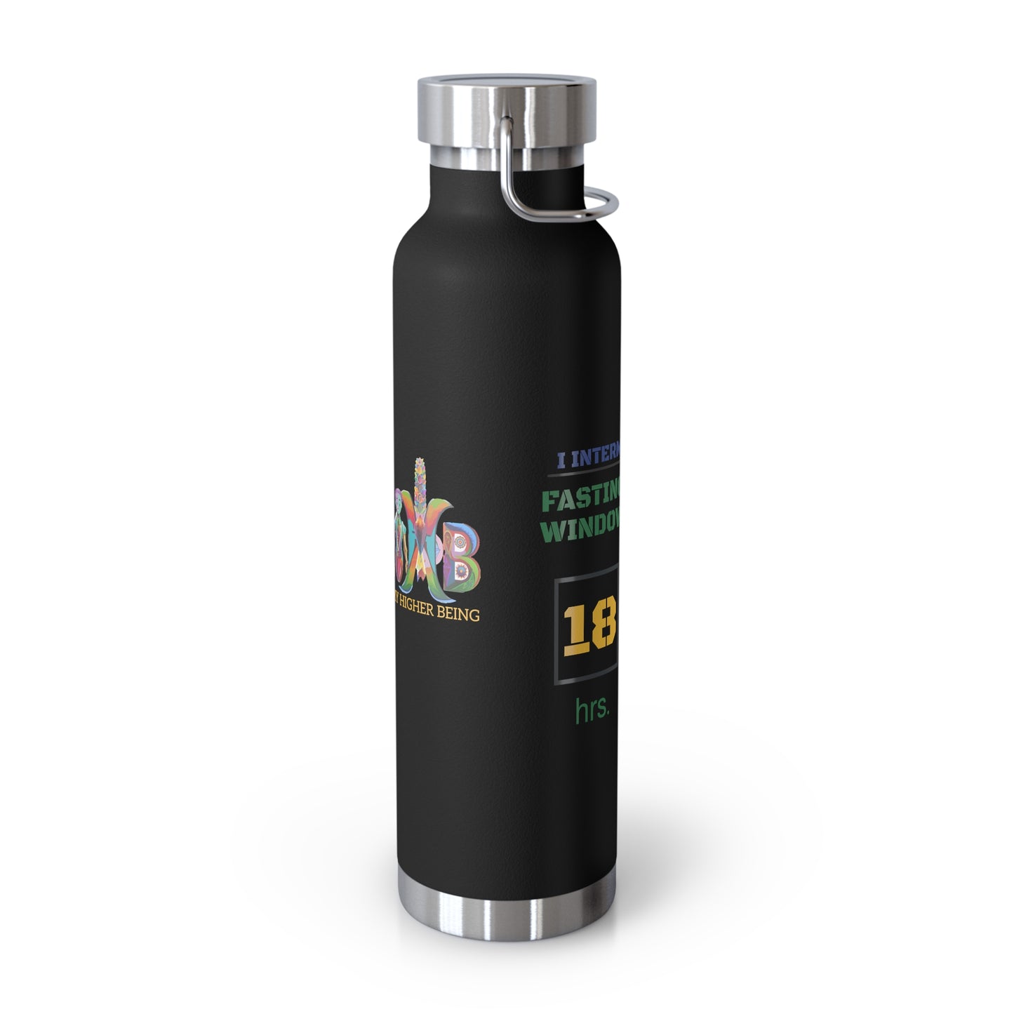 'I Intermittent Fast_18-6'_Copper Vacuum Insulated Bottle, 22oz