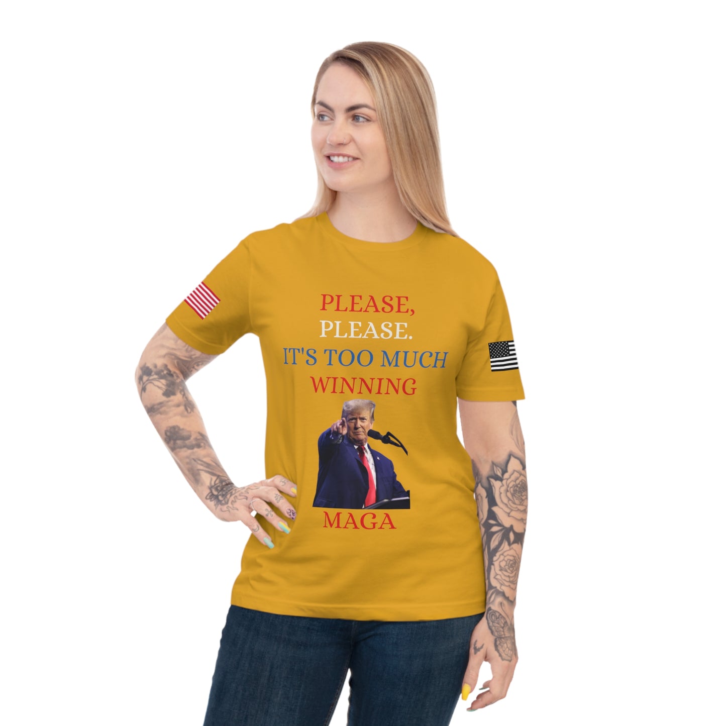 Too Much Winning Tee: Trump’s Signature Confidence _100% Organic Cotton