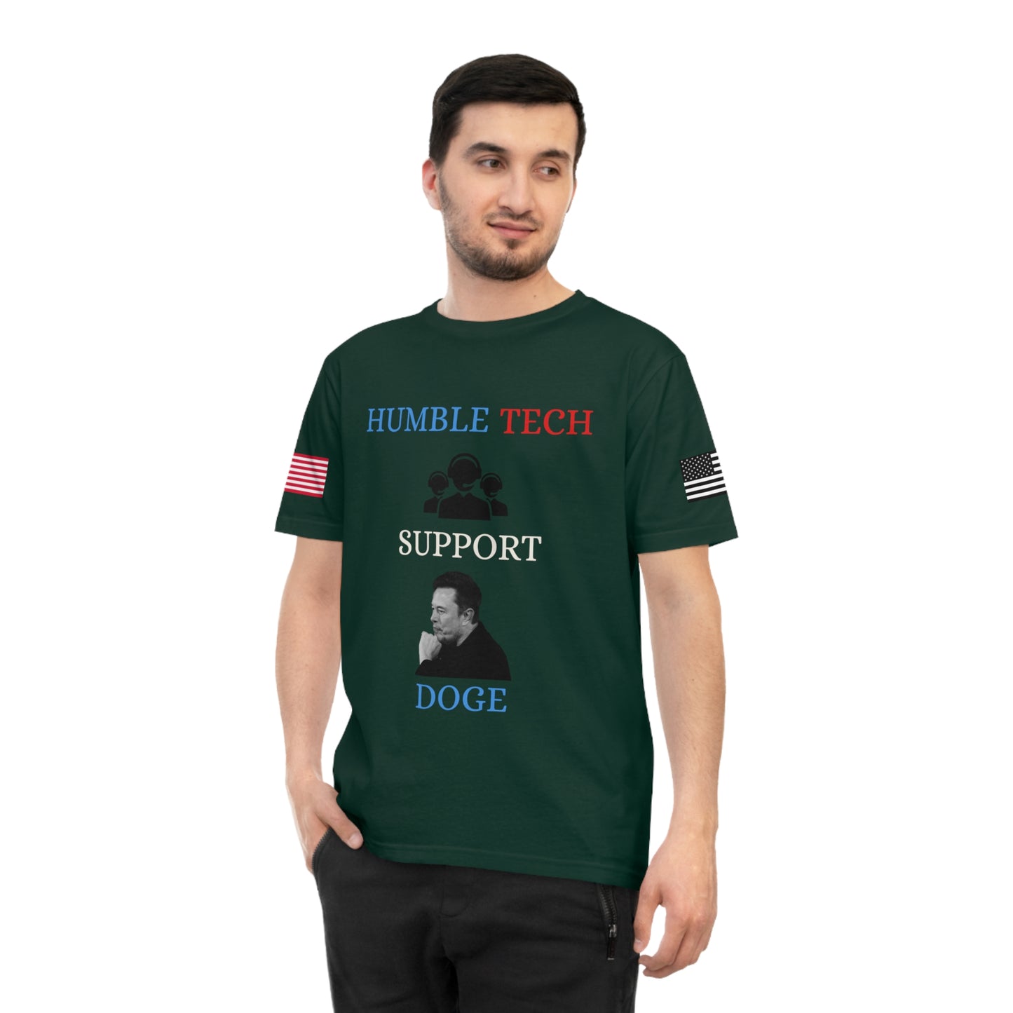 Elon Musk’s ‘Humble Tech Support’ DOGE Initiative Tee _100% Organic Cotton