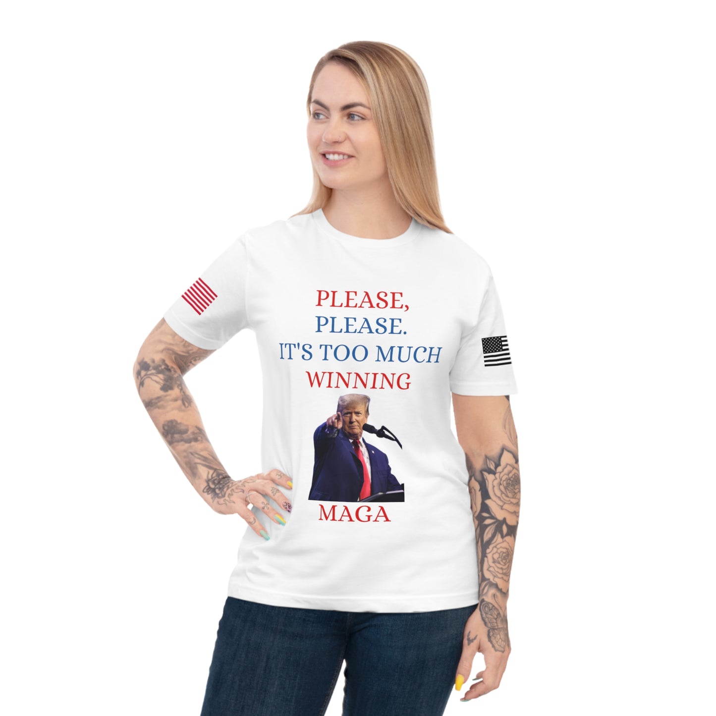 Too Much Winning Tee: Trump’s Signature Confidence _100% Organic Cotton