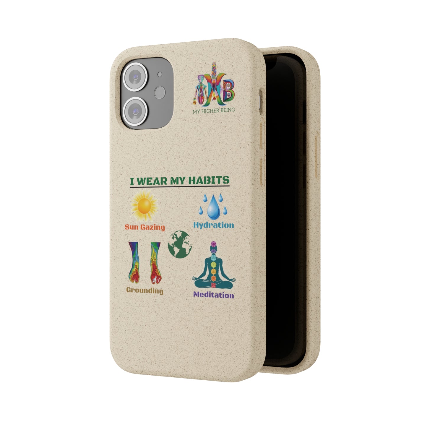'I Wear My Habits'_Plastic Free Biodegradable Phone Case