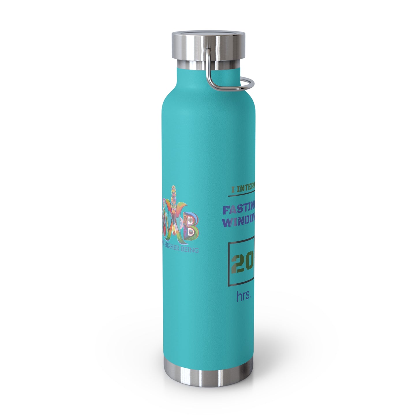 'I Intermittent Fast_20-4'_Copper Vacuum Insulated Bottle, 22oz
