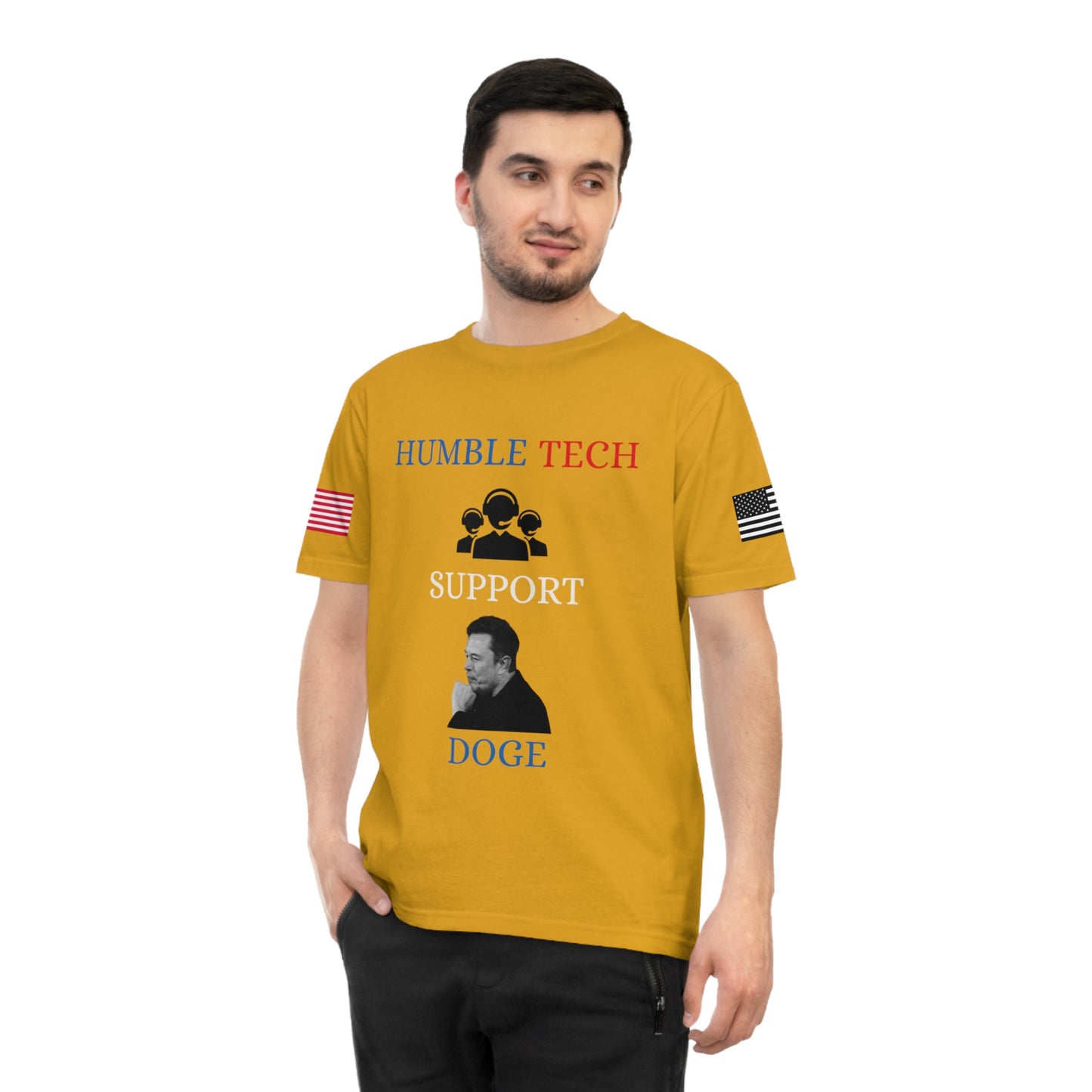Elon Musk’s ‘Humble Tech Support’ DOGE Initiative Tee _100% Organic Cotton