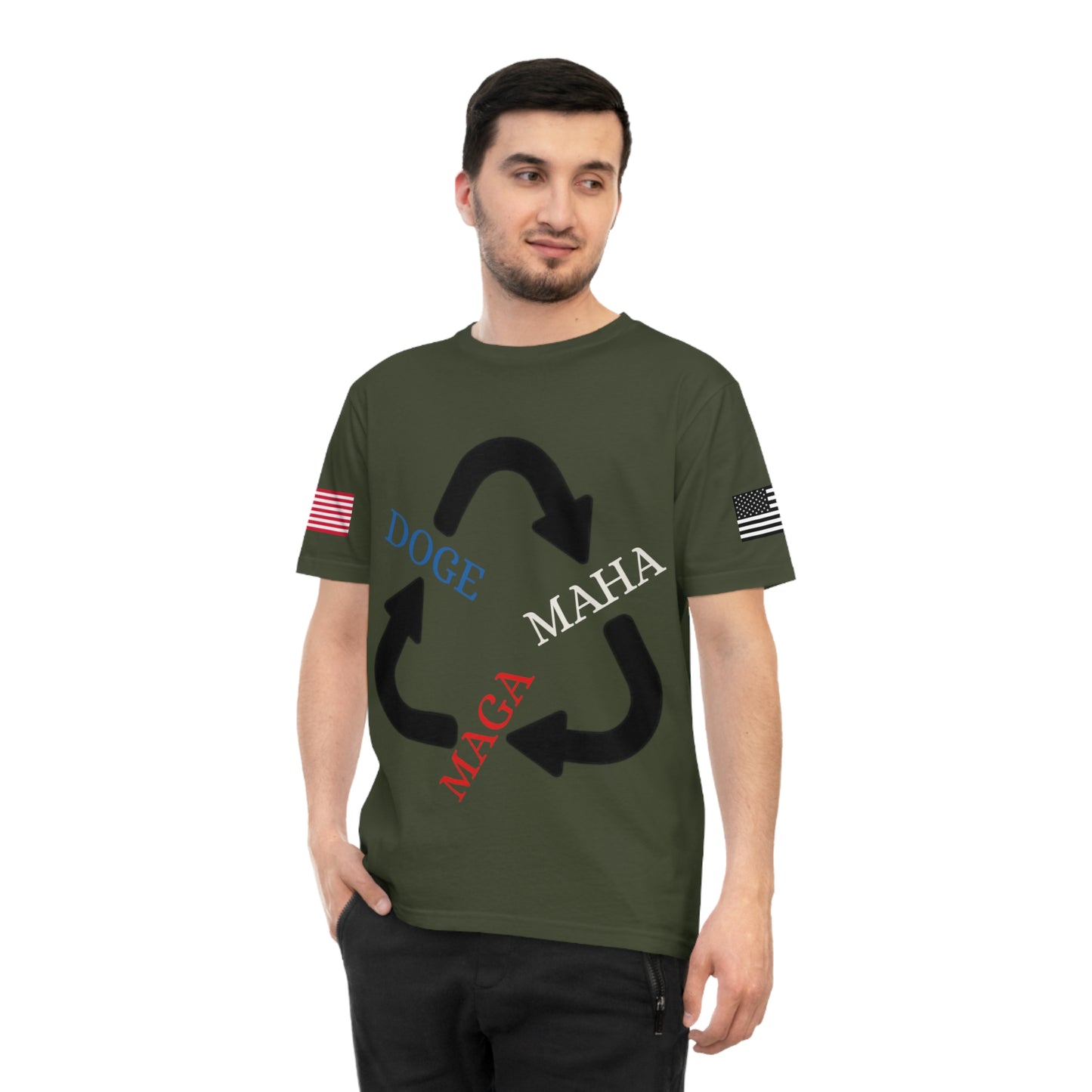 MAGA MAHA DOGE Cycle Tee _100% Organic Cotton T-Shirt