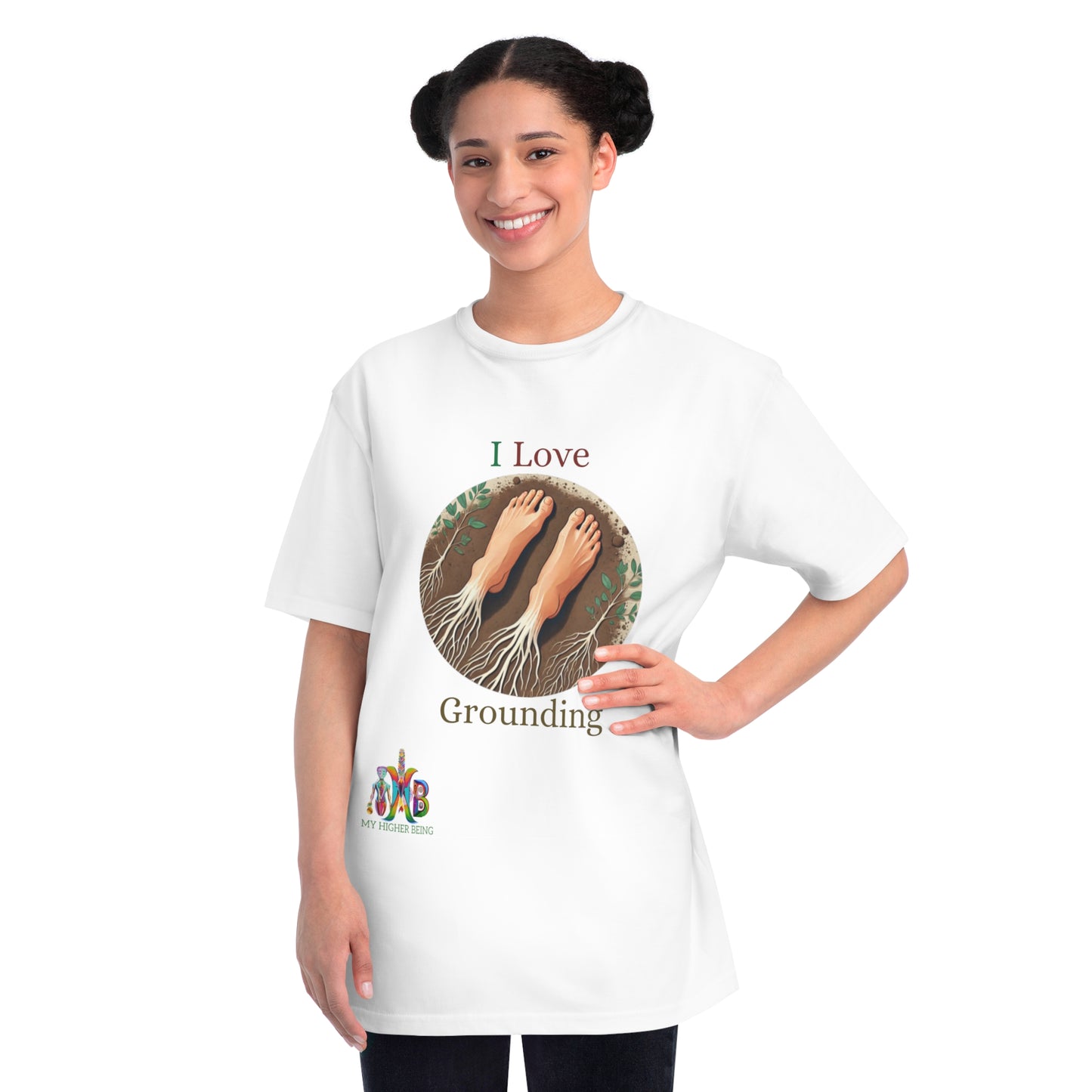 'I Love Grounding'_100% Organic Cotton T-Shirt