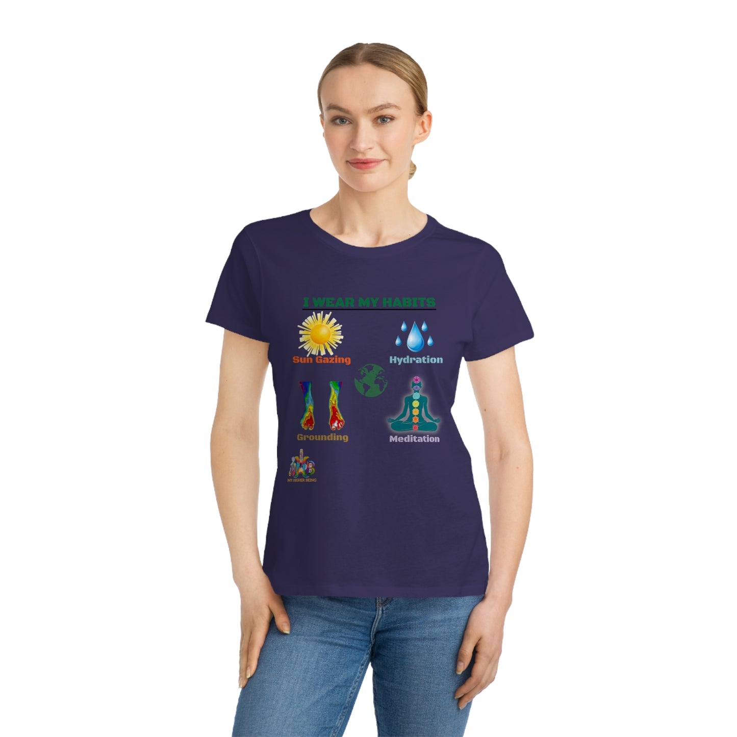 'I Wear My Habits'_100% Organic Women's Classic T-Shirt