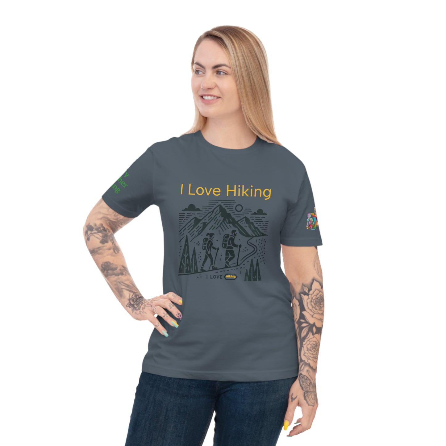 'I Love Hiking' (MHB EDITION)_100% Organic Cotton Unisex T-Shirt