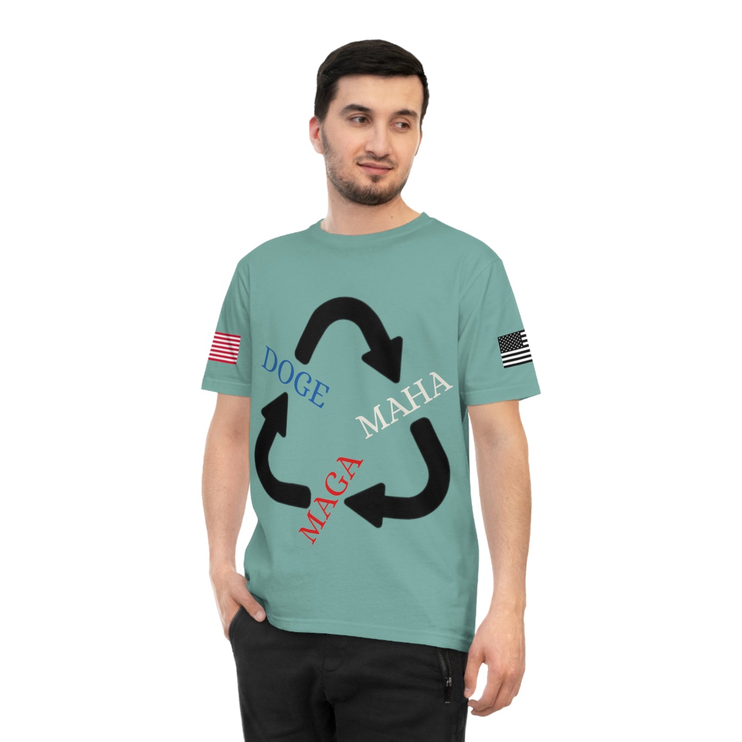 MAGA MAHA DOGE Cycle Tee _100% Organic Cotton T-Shirt