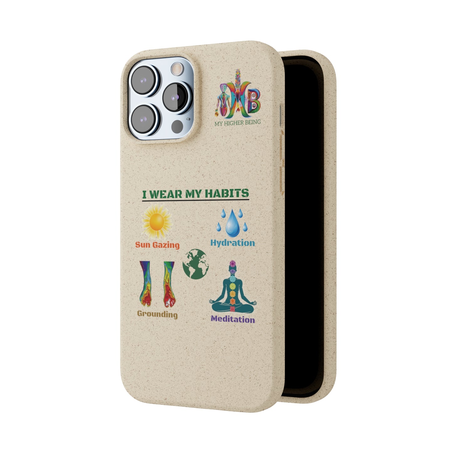 'I Wear My Habits'_Plastic Free Biodegradable Phone Case