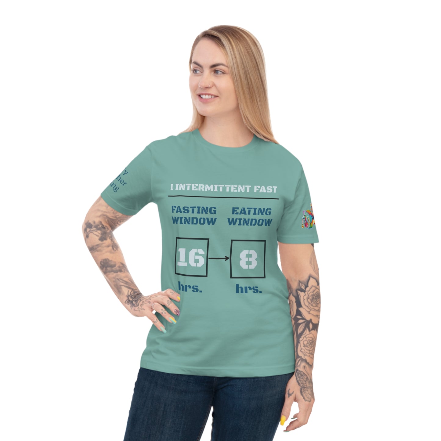 'I Intermittent Fast_16-8' (MHB EDITION)_100% Organic Cotton Unisex T-Shirt