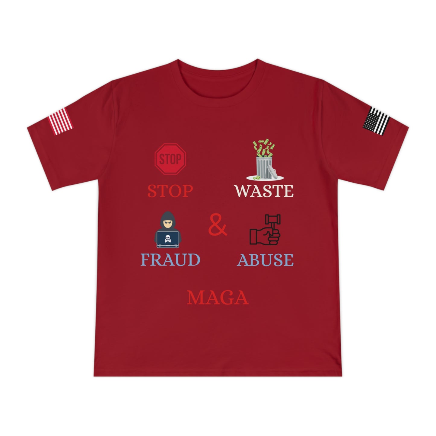 MAGA Integrity Tee: Stand Against Waste, Fraud, and Abuse _100% Organic Cotton