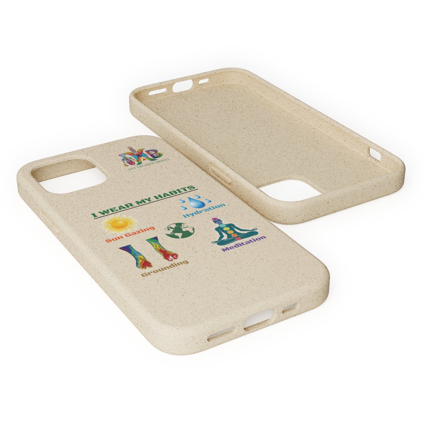 'I Wear My Habits'_Plastic Free Biodegradable Phone Case