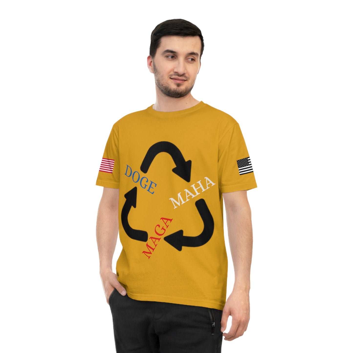 MAGA MAHA DOGE Cycle Tee _100% Organic Cotton T-Shirt