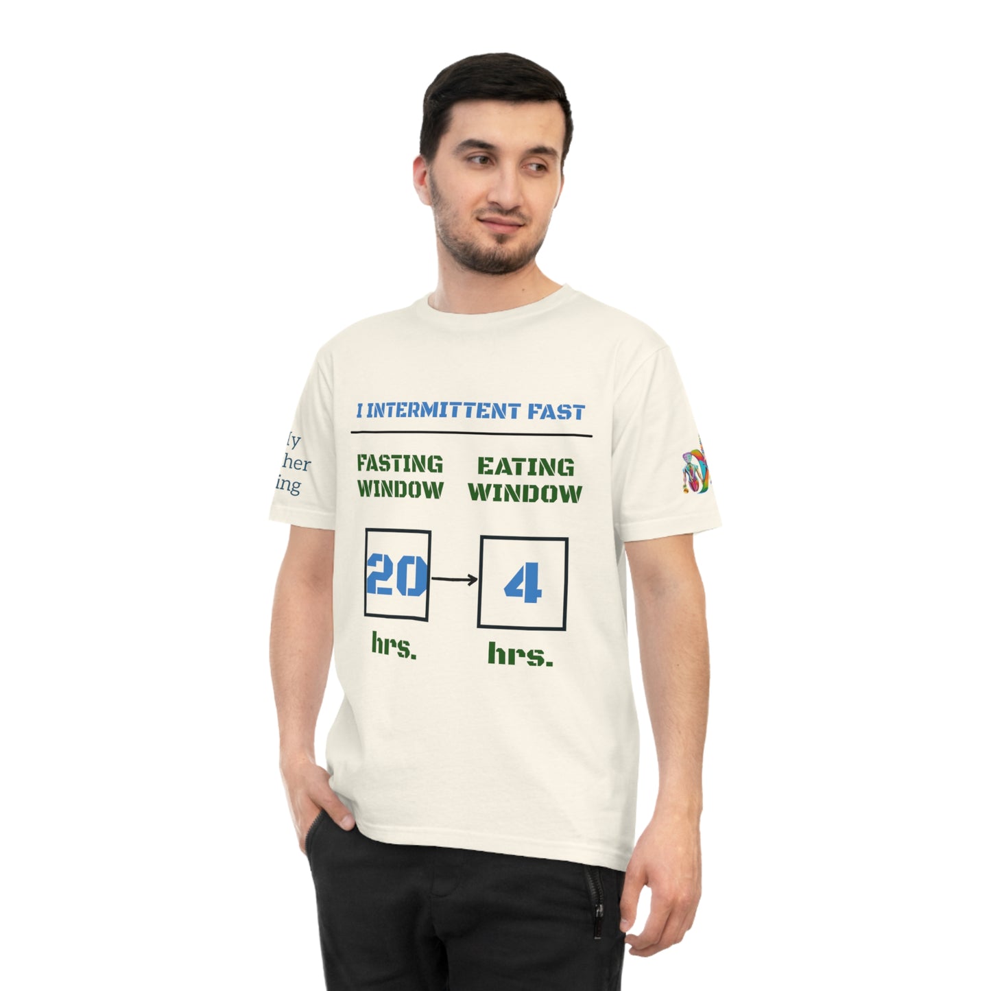 'I Intermittent Fast_20-4' (MHB EDITION)_100% Organic Cotton Unisex T-Shirt