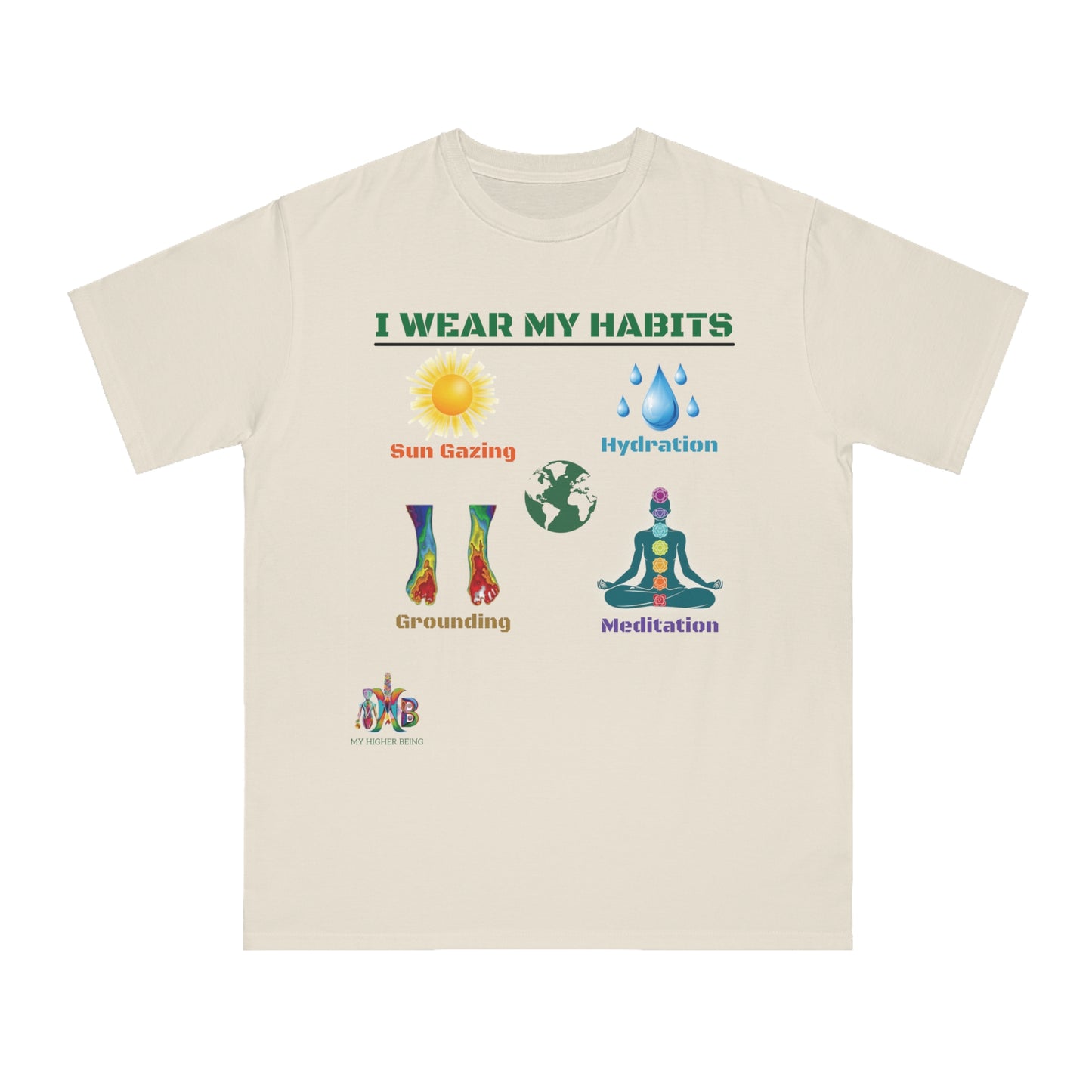 'I Wear My Habits'_100% Organic Cotton T-Shirt