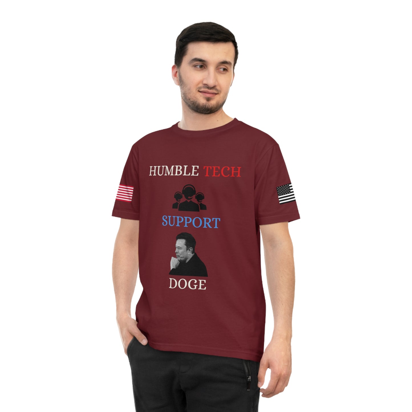 Elon Musk’s ‘Humble Tech Support’ DOGE Initiative Tee _100% Organic Cotton