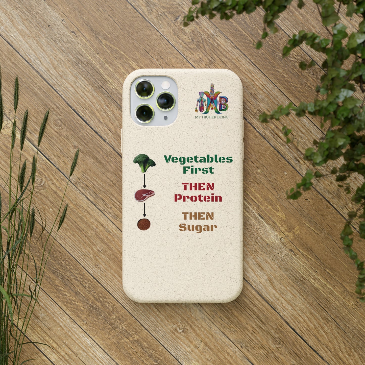 'Vegetables First'_Plastic Free Biodegradable Phone Case